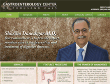 Tablet Screenshot of gastroenterologythousandoaks.com